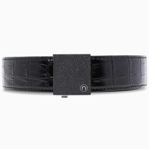 Supreme Crocodile Black EDC Ratchet Belt, 1.5" [38mm]